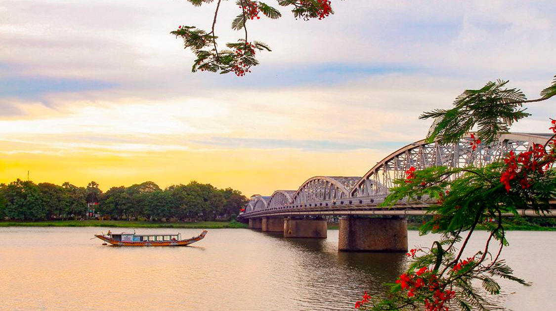 Perfume River in Hue, Vietnam